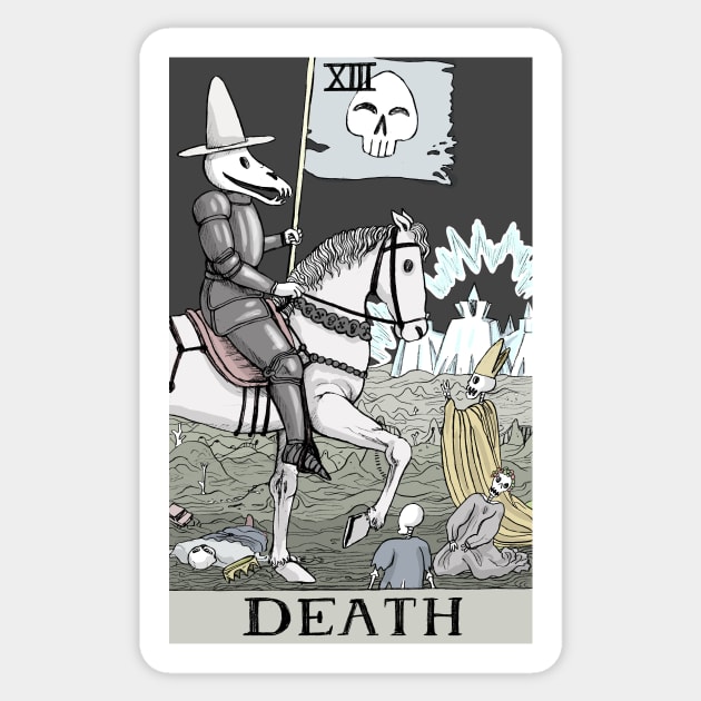 Death as Death tarot Sticker by sadnettles